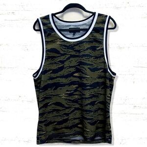 No Boundaries Camouflage Tank Top - Green and Black